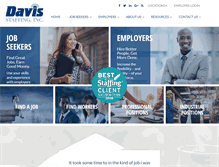 Tablet Screenshot of davis-staffing.com